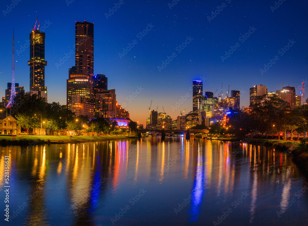 Obraz premium Melbourne night