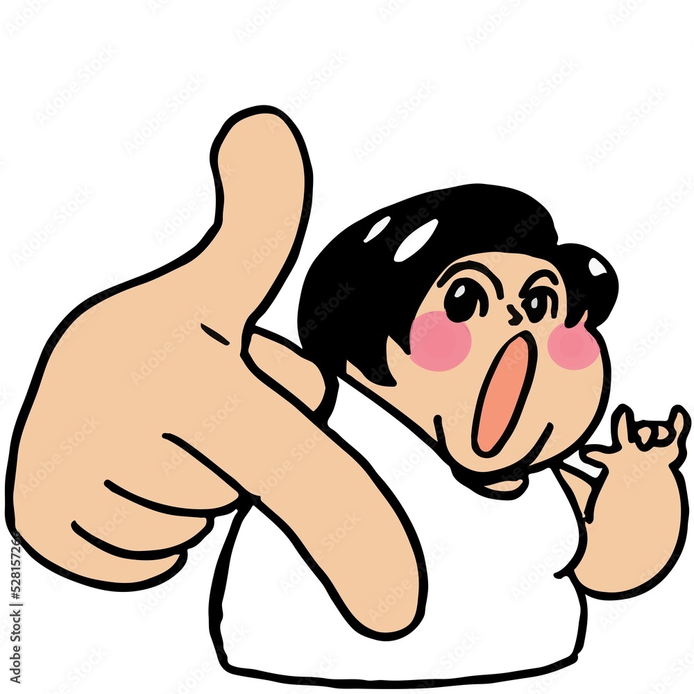 Obraz premium cartoon woman with a lot of confidence