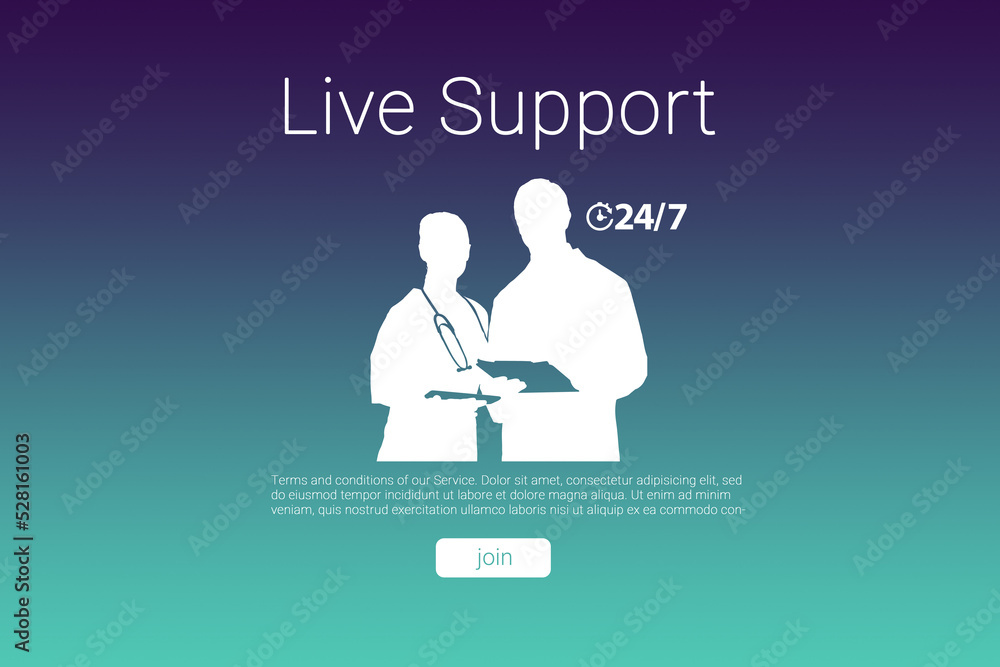 Human representations with live support text