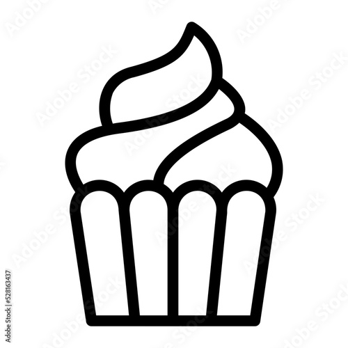 cupcakes line icon