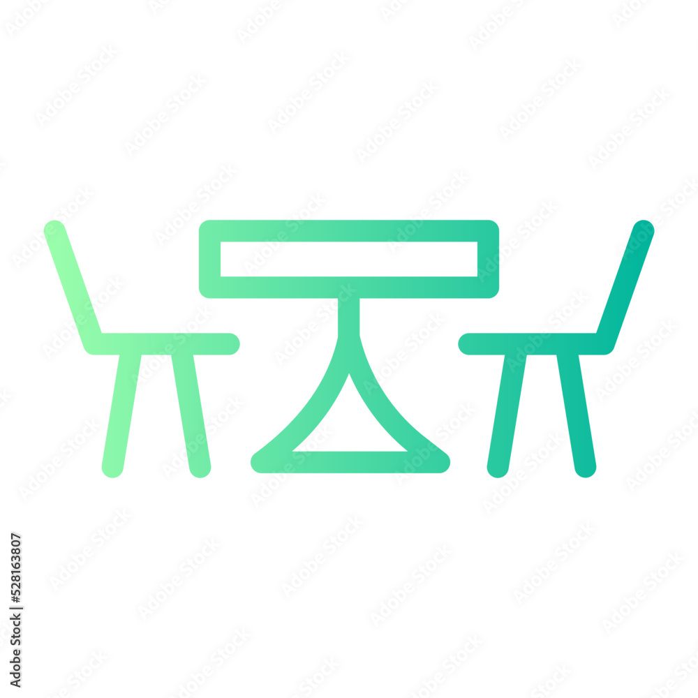 table gradient icon table gradient icon