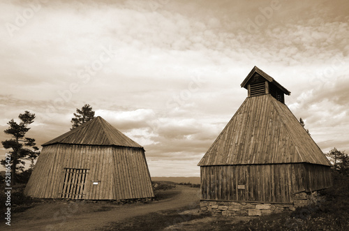 Abandoned mining village. Kongsberg,Norway photo