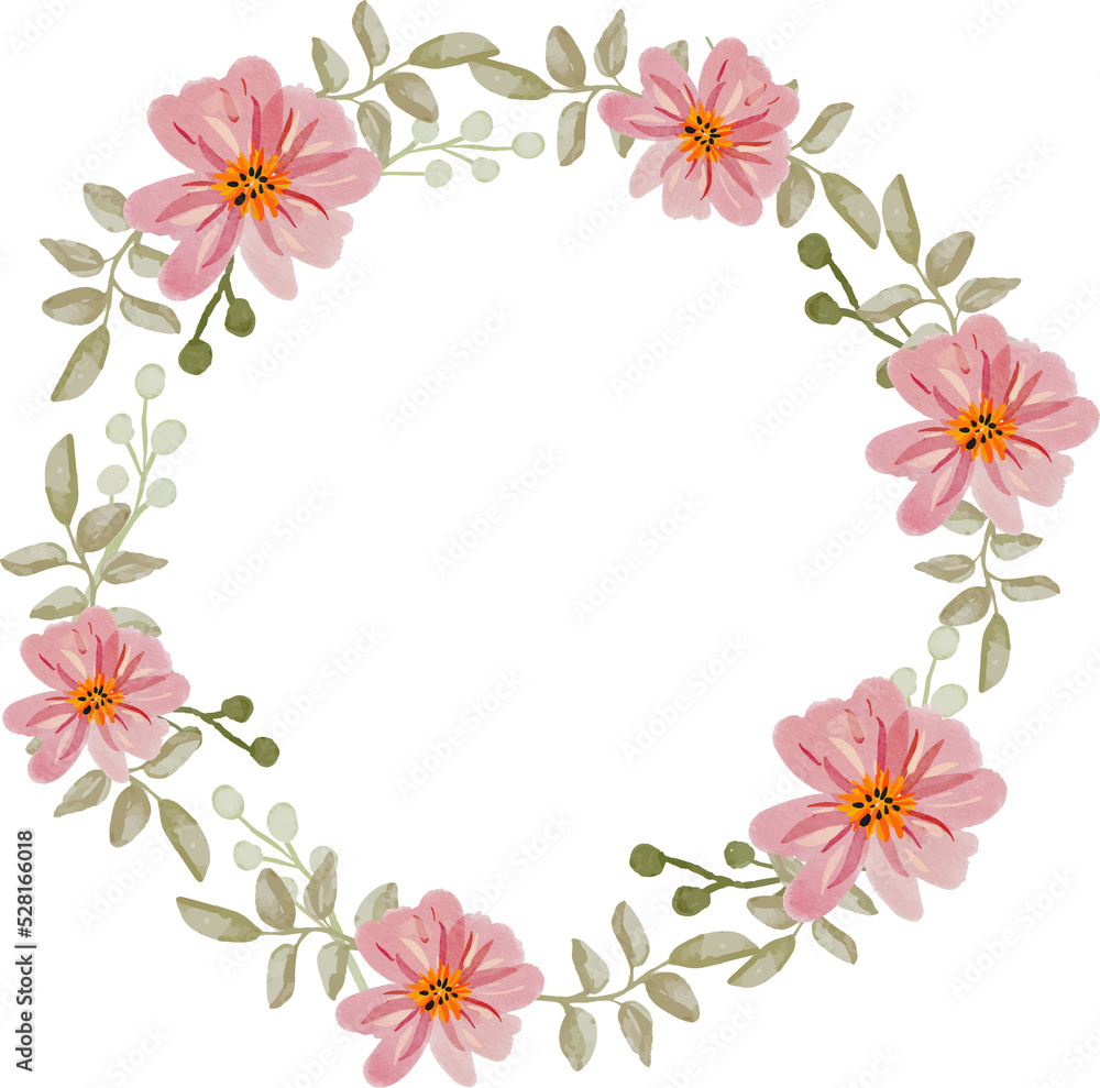 cute flower wreath decoration