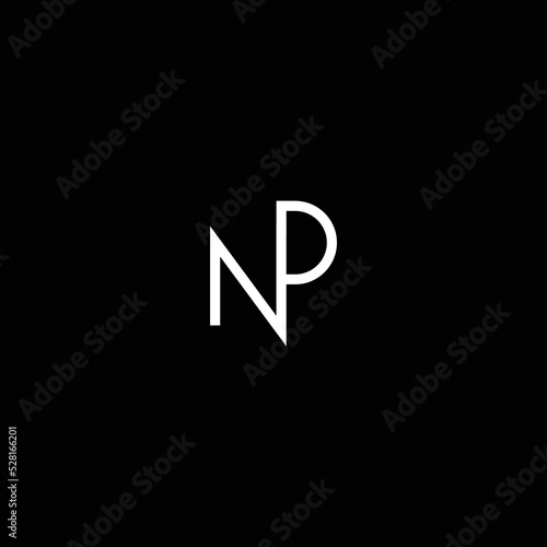 NP NP Logo Design, Creative Minimal Letter NP NP  Monogram