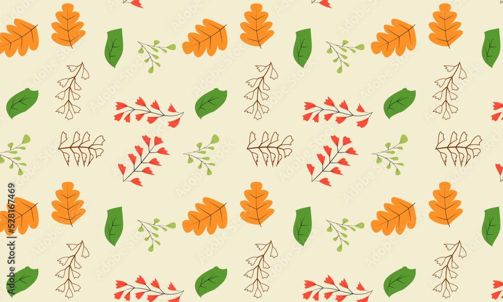 Hand drawn floral pattern background Hand drawn floral pattern background
