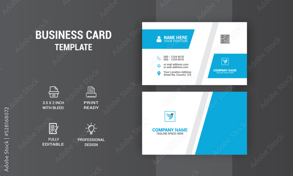 Creative Business Card Design. Card Design. Photos & Vector Standard Template Creative Business Card Design. Card Design. Photos & Vector Standard Template