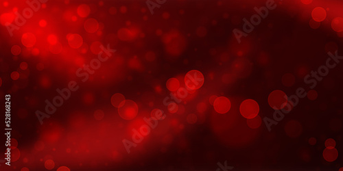 Bokeh lights effect on dark red background
