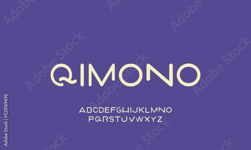 Qimono typeface vector font