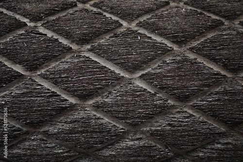 Picture of rubber roll of winding unit from blown film making machine was slashed by cutter blade.