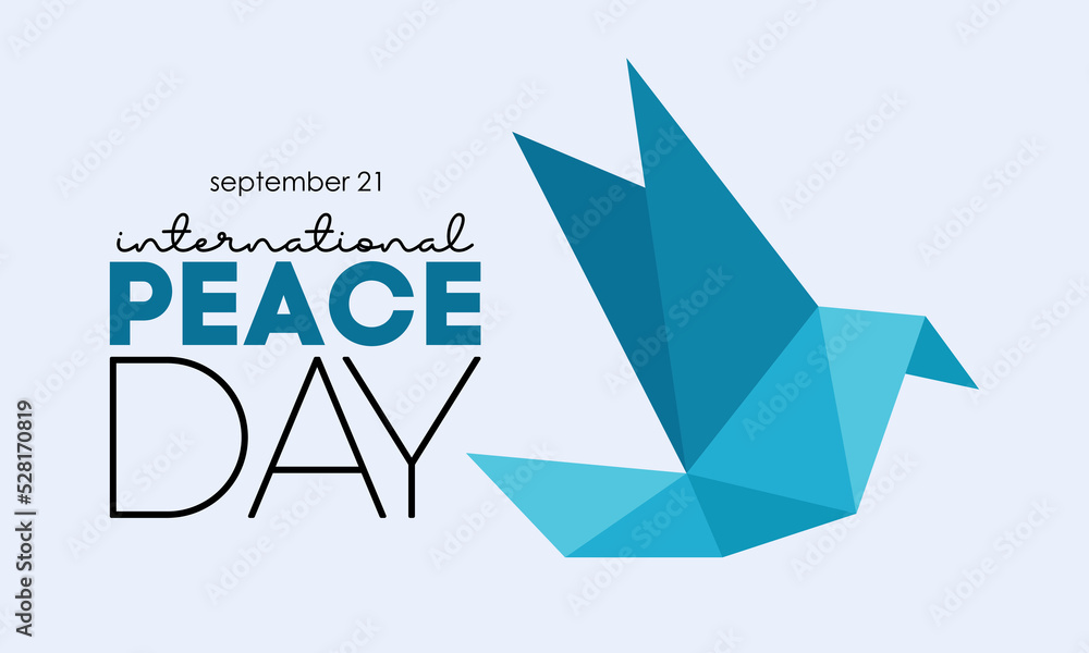Vector illustration design concept of International day of peace observed on every september 21.