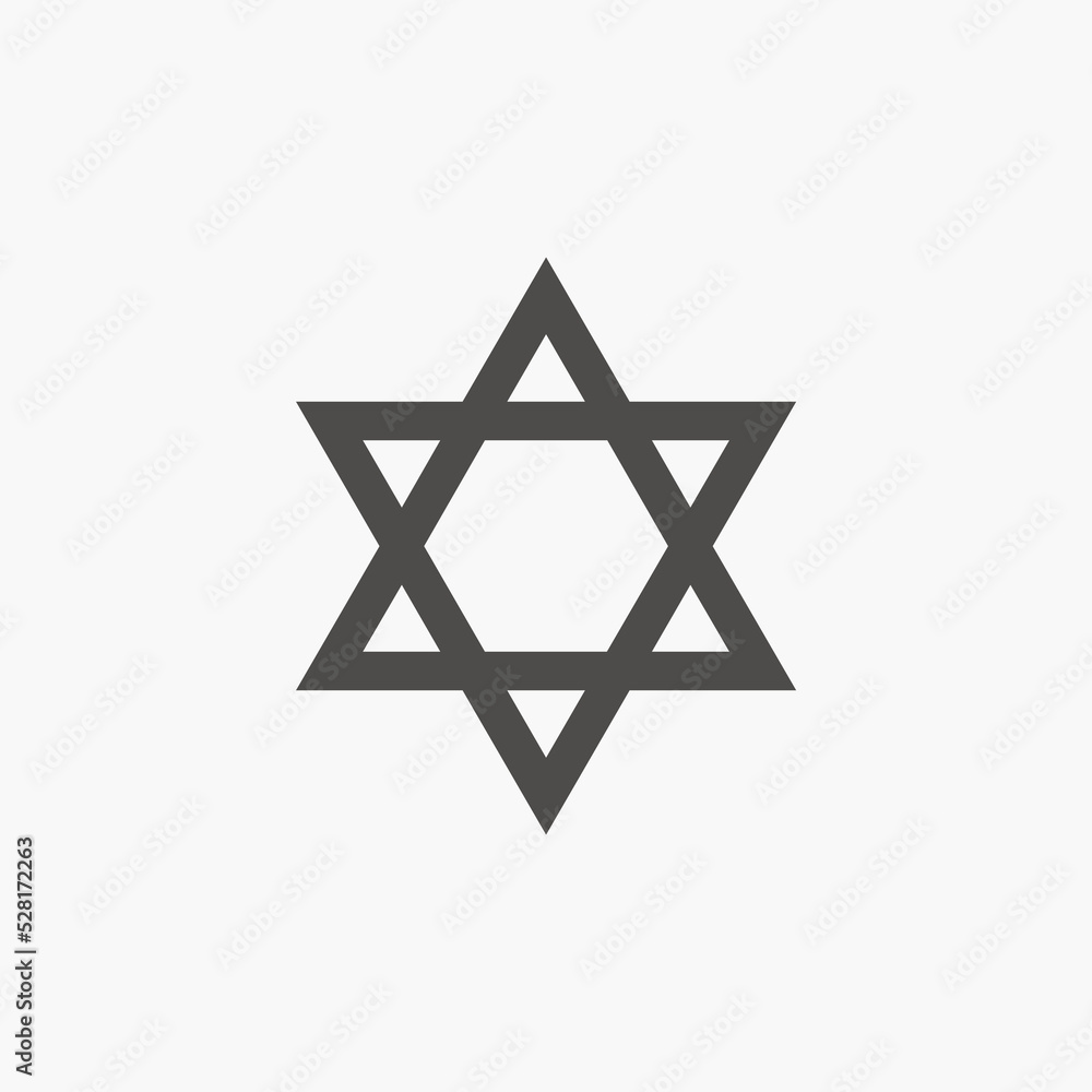Star of David, the national symbol of the State of Israel icon vector symbol isolated Star of David, the national symbol of the State of Israel icon vector symbol isolated