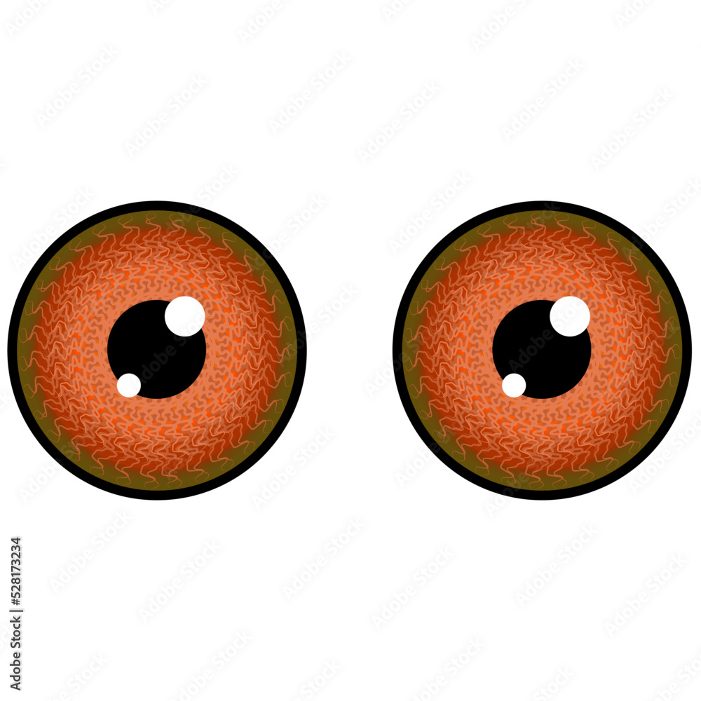 A pair of eyes for you to use as eyes on the face of your animated character, your drawing, your