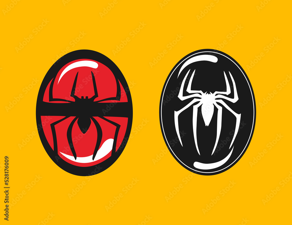 Naklejka premium Spider Symbol logo icon set. Can be pasted and edited as needed. eps 10 vector illustration