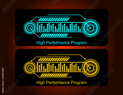 Vector illustration of digital abstract concept. innovative battery, extend runtime, charging technology, long life, endurance, high energy capacity abstract metaphor.