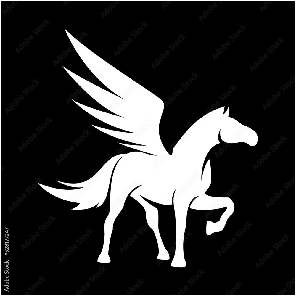Fototapeta premium Pegasus silhouette