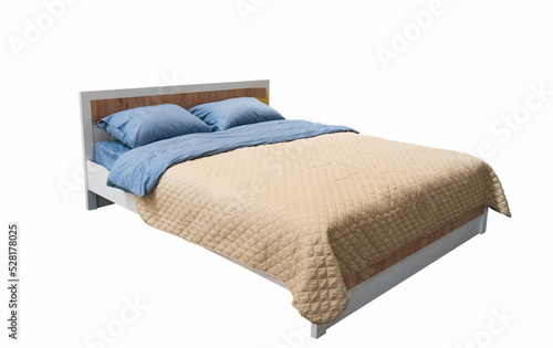 Fotografija double bed isolated