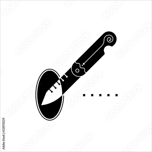 Pocketknife Icon, Pocket Knife, Sharp Blade Folding Knife