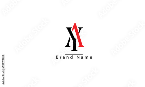 AY YA A Y abstract vector logo monogram template