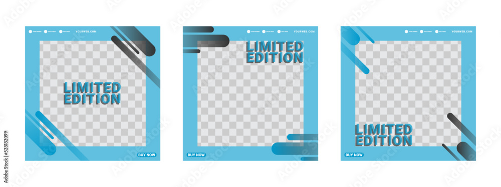 Limited edition promo banner design template