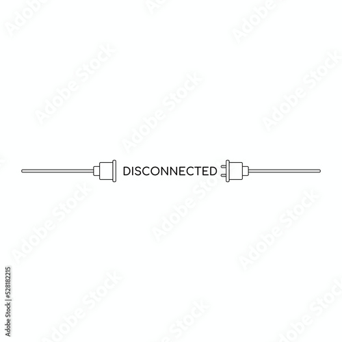 disconnected icon design template vector image