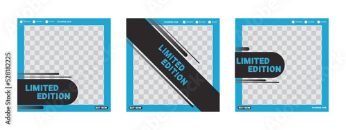 Limited edition promo design banner template
