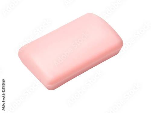pink soap isolated