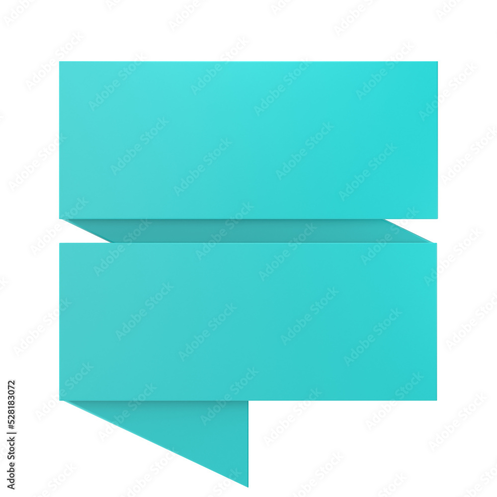 Speech bubble. 3D text box. Speech bubble. 3D text box.