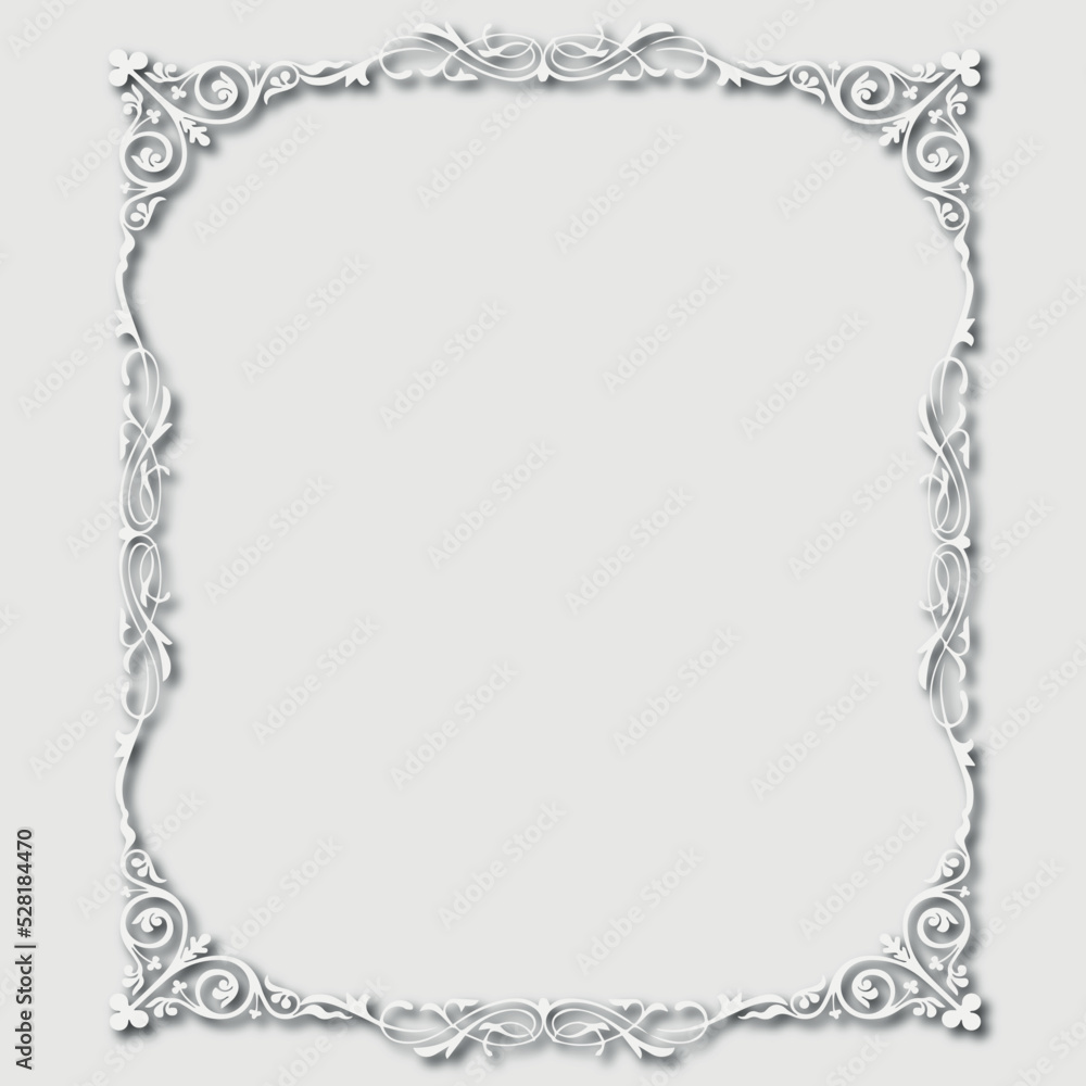 Frame, in the style of an ornament, Vector illustration eps 10, Art. Frame, in the style of an ornament, Vector illustration eps 10, Art.
