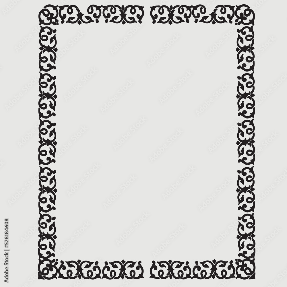 Frame, in the style of an ornament, Vector illustration eps 10, Art. Frame, in the style of an ornament, Vector illustration eps 10, Art.