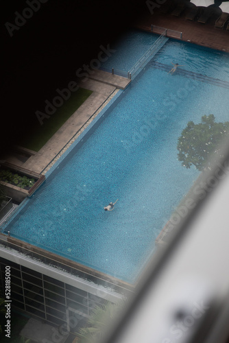 boat in the pool