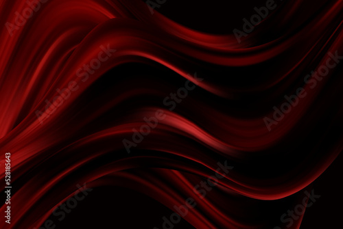 Brown wavy fabric. Abstract luxury background. Draped silky textile. Decoration for poster design, banner,poster,web design.