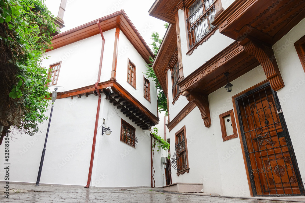 Hamamonu district with old historical houses - Ankara, Turkey
