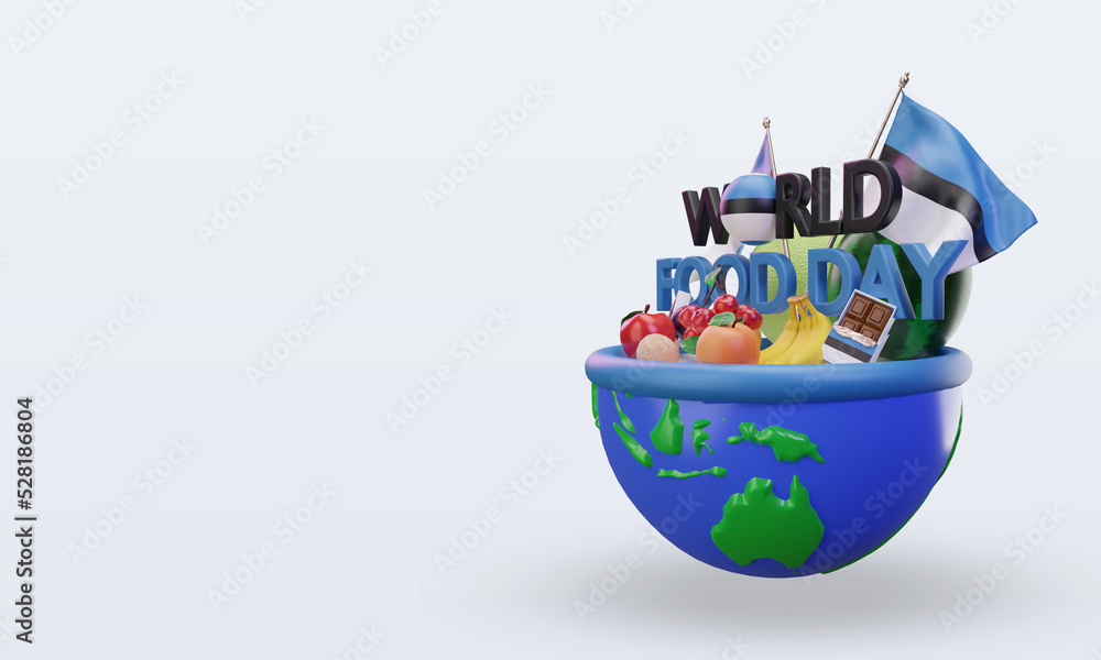 Obraz premium 3d World Food Day Estonia rendering right view