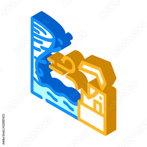 typhoon weather isometric icon vector. typhoon weather sign. isolated symbol illustration