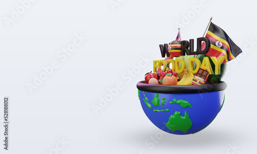 3d World Food Day Uganda rendering right view