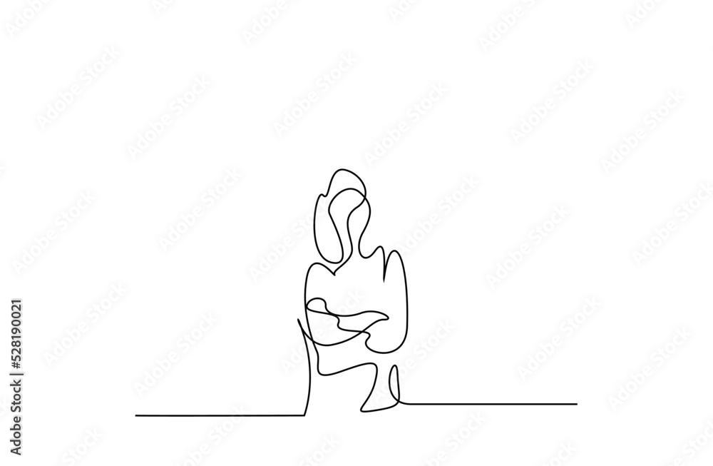 serious young woman with tied hands is thinking serious young woman with tied hands is thinking