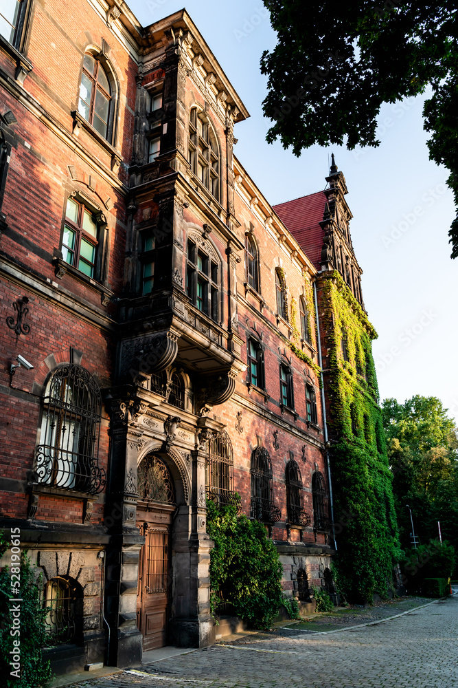 Fototapeta premium National Museum in Wrocław during sunset
