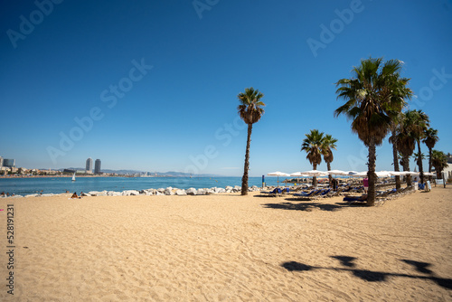 San Sebastian Beach. Barcelona, Spain © DK-ART