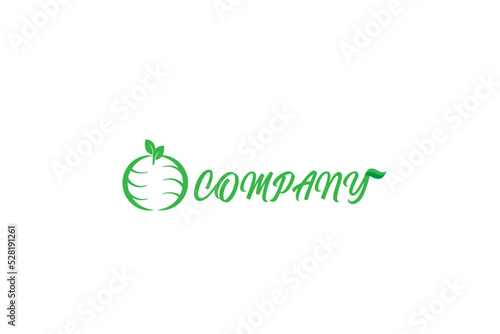 fresh apple orange pomegranate cherry fruit drink logo concept. fruit agriculture company emblem design