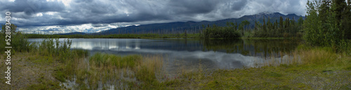 Landscape at Tanana River in Alaska, United States,North America
 photo