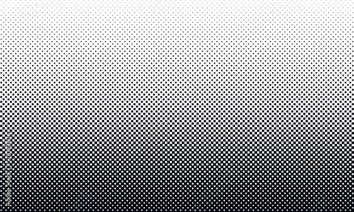 Halftone square dots. Checkered halftone pattern. Abstract squares background.
