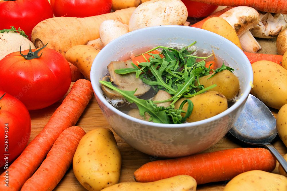 soup with vegetables soup with vegetables