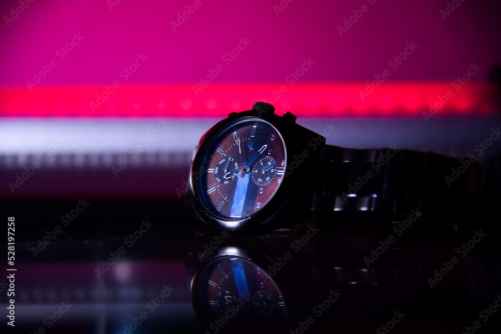 watch with black background