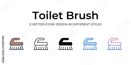 Toilet Brush icon. Design from Cleaning collection. vector illustration