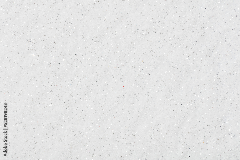 Obraz premium Adorable glitter background in white tone for your personal Christmas creative work. Sparkling shiny wrapping paper for New Year holiday seasonal wallpaper decoration, greeting and winter design.