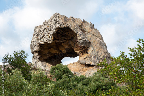 La Montera del Torero is a rock located in the Alcornocales Natural Park, near the town of Los Barrios, in the province of Cadiz, Andalusia, Spain photo