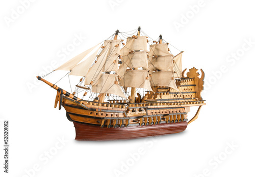 old model of galleon