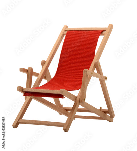 Photo wooden beach chair