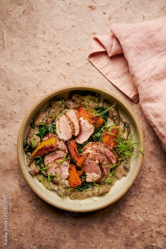 Pork Tenderloin with Creamy Mushroom Sauce