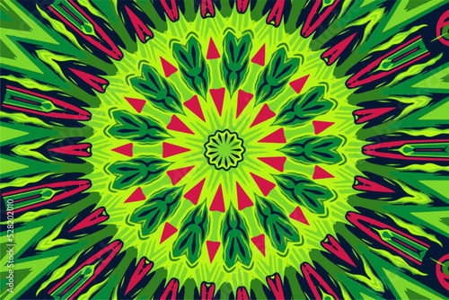 Circular wave glow kaleidoscope lighting effect abstract background for your business